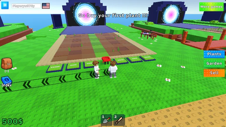 Plants vs Brainrots Online gameplay screenshot