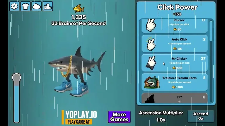 Tralalero Tralala Clicker gameplay screenshot